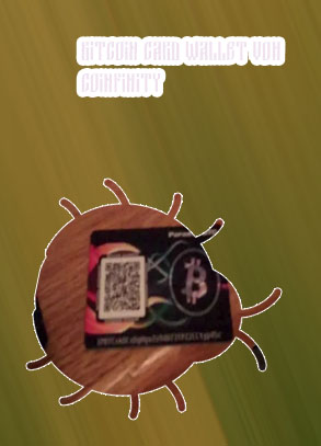 Bitcoin wallet card